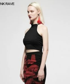 Punk Rave Bliss Halter Top - Plain Ladies