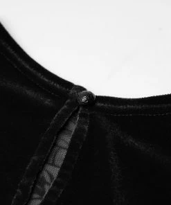 Punk Rave Britta Velvet Dress - Black