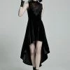 Punk Rave Britta Velvet Dress - Black 1 Punk Rave Britta Velvet Dress - Black