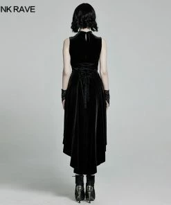 Punk Rave Britta Velvet Dress - Black