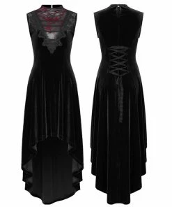Punk Rave Britta Velvet Dress - Black