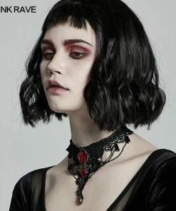 Accessories Punk Rave Crimson Gem Choker