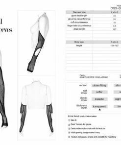 Accessories Punk Rave Daeni Sleeves With Halter Chain