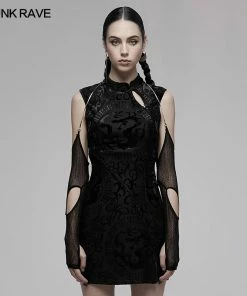 Accessories Punk Rave Daeni Sleeves With Halter Chain