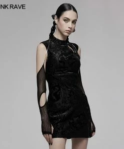 Accessories Punk Rave Daeni Sleeves With Halter Chain