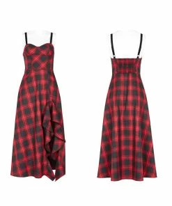 Ladies Punk Rave Delphi Tartan Dress