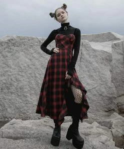 Ladies Punk Rave Delphi Tartan Dress