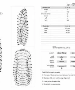 Ladies Punk Rave Diamond Mesh Longline Tee