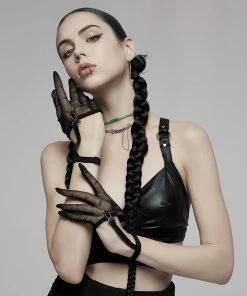 Punk Rave Dias Mesh Gloves Accessories