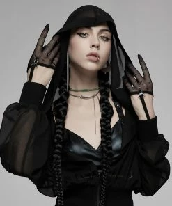 Punk Rave Dias Mesh Gloves Accessories