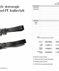 Accessories Punk Rave Dragon Belt 13 Accessories Punk Rave Dragon Belt