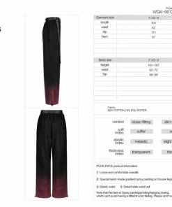 Punk Rave Fade To Red Trousers