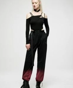 Punk Rave Fade To Red Trousers