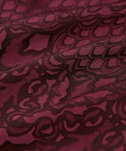 Punk Rave Kane Satin Jacquard Shirt - Red Ladies