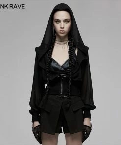 Punk Rave Mania Chiffon Hooded Jacket