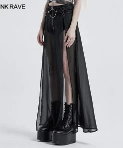 Punk Rave Chiffon Maxi Skirt With Integral Shorts Ladies 13 Punk Rave Chiffon Maxi Skirt With Integral Shorts Ladies