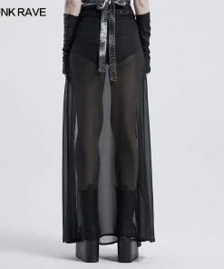 Punk Rave Chiffon Maxi Skirt With Integral Shorts Ladies 14 Punk Rave Chiffon Maxi Skirt With Integral Shorts Ladies