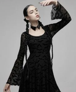 Ladies Punk Rave Nightfall Skater Dress