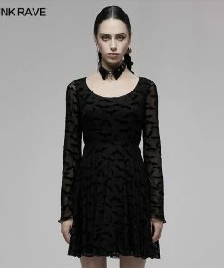 Ladies Punk Rave Nightfall Skater Dress