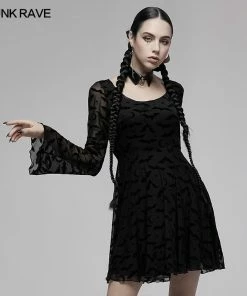 Ladies Punk Rave Nightfall Skater Dress