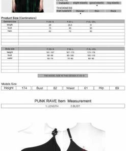 Ladies Punk Rave Nymph Crop Top - Plain