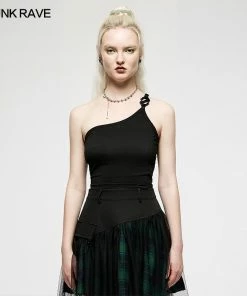 Ladies Punk Rave Nymph Crop Top - Plain