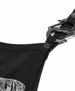 Punk Rave Nymph Crop Top - Printed