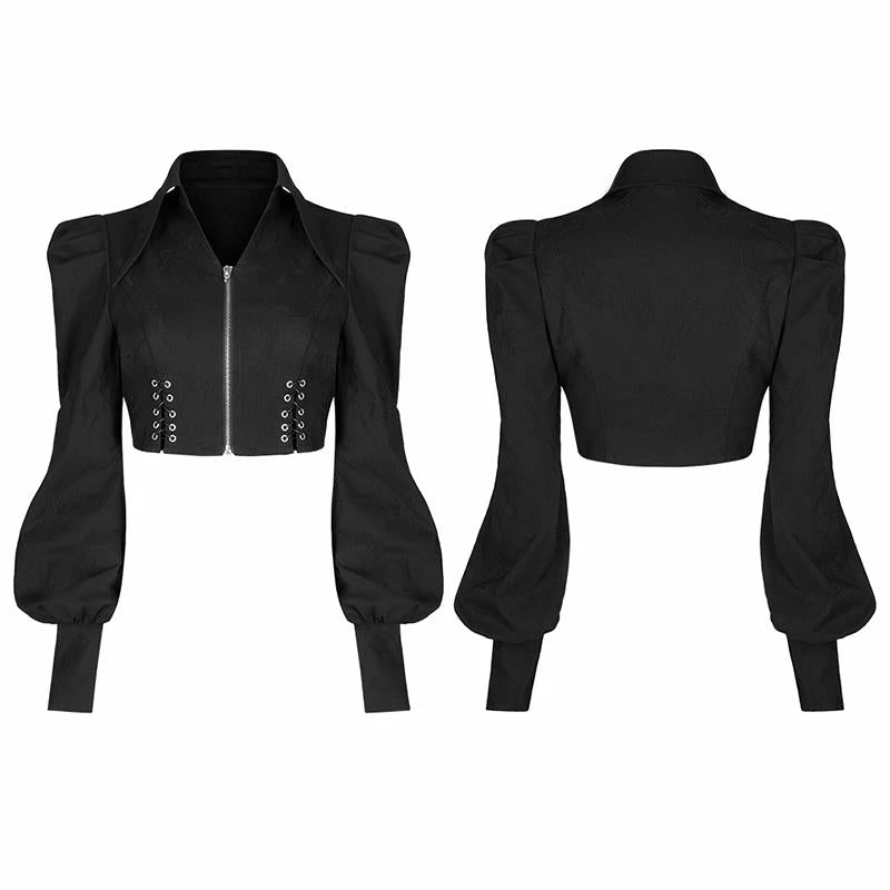 Punk Rave Olya Cropped Jacket Ladies 8 Punk Rave Olya Cropped Jacket Ladies