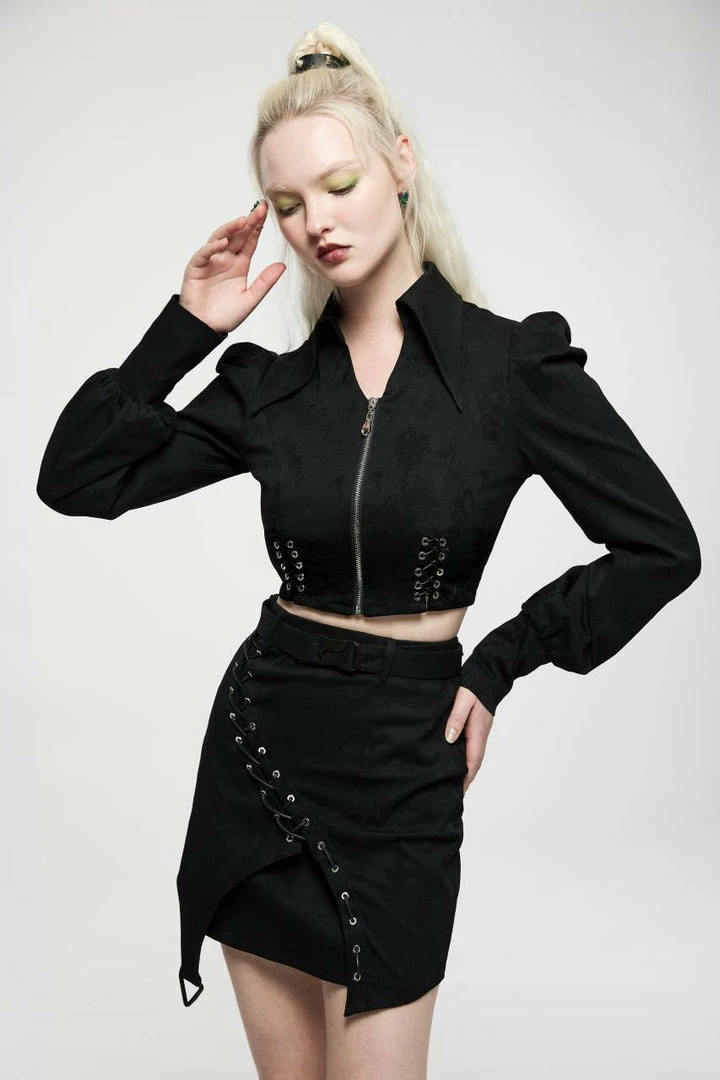 Punk Rave Olya Cropped Jacket Ladies 4 Punk Rave Olya Cropped Jacket Ladies