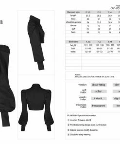 Punk Rave Olya Cropped Jacket Ladies 22 Punk Rave Olya Cropped Jacket Ladies