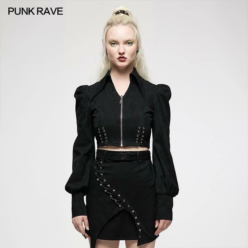 Punk Rave Olya Cropped Jacket Ladies 5 Punk Rave Olya Cropped Jacket Ladies