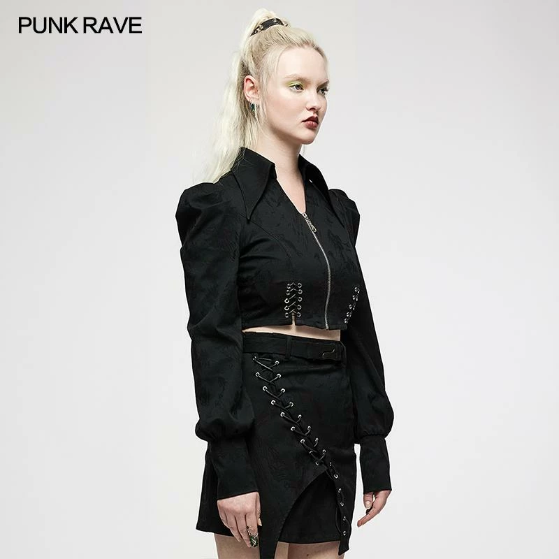 Punk Rave Olya Cropped Jacket Ladies 6 Punk Rave Olya Cropped Jacket Ladies