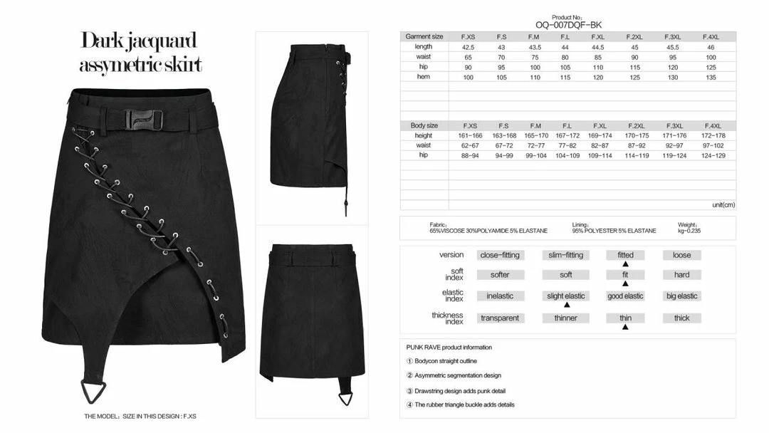 Punk Rave Olya Jacquard Skirt 9 Punk Rave Olya Jacquard Skirt