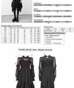 Ladies Punk Rave Peyton Chiffon Dress