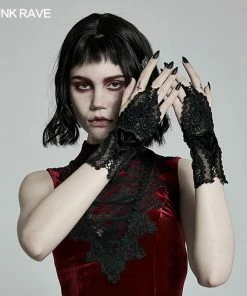 Accessories Punk Rave Saanvi Lace Gloves