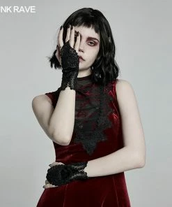 Accessories Punk Rave Saanvi Lace Gloves
