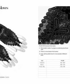 Accessories Punk Rave Saanvi Lace Gloves