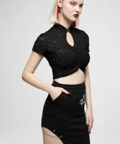 Ladies Punk Rave Shayla Top - Black