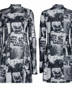 Punk Rave Sorcha Dress - Grey