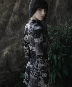 Punk Rave Sorcha Dress - Grey