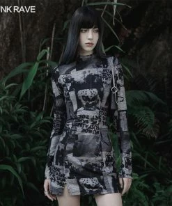 Punk Rave Sorcha Dress - Grey