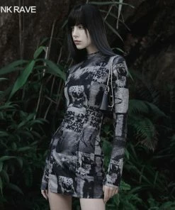 Punk Rave Sorcha Dress - Grey