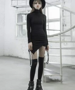Ladies Punk Rave Starling Asymmetrical Dress