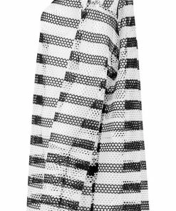 Punk Rave Stripe Mesh Longline Tee Ladies