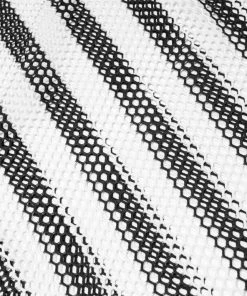 Punk Rave Stripe Mesh Longline Tee Ladies