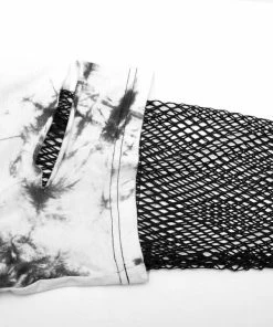 Ladies Punk Rave Sydney Tie-Dye Top - White