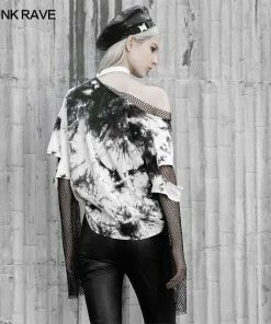 Ladies Punk Rave Sydney Tie-Dye Top - White