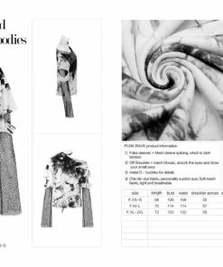 Ladies Punk Rave Sydney Tie-Dye Top - White