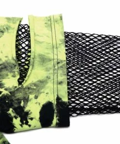 Punk Rave Sydney Tie-Dye Top - Green Ladies