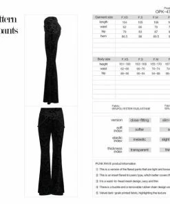 Punk Rave The Abyss Velvet Flares Ladies